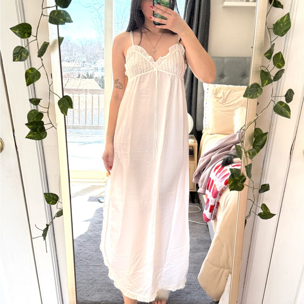 Givenchy Cream Lace Maxi Dress